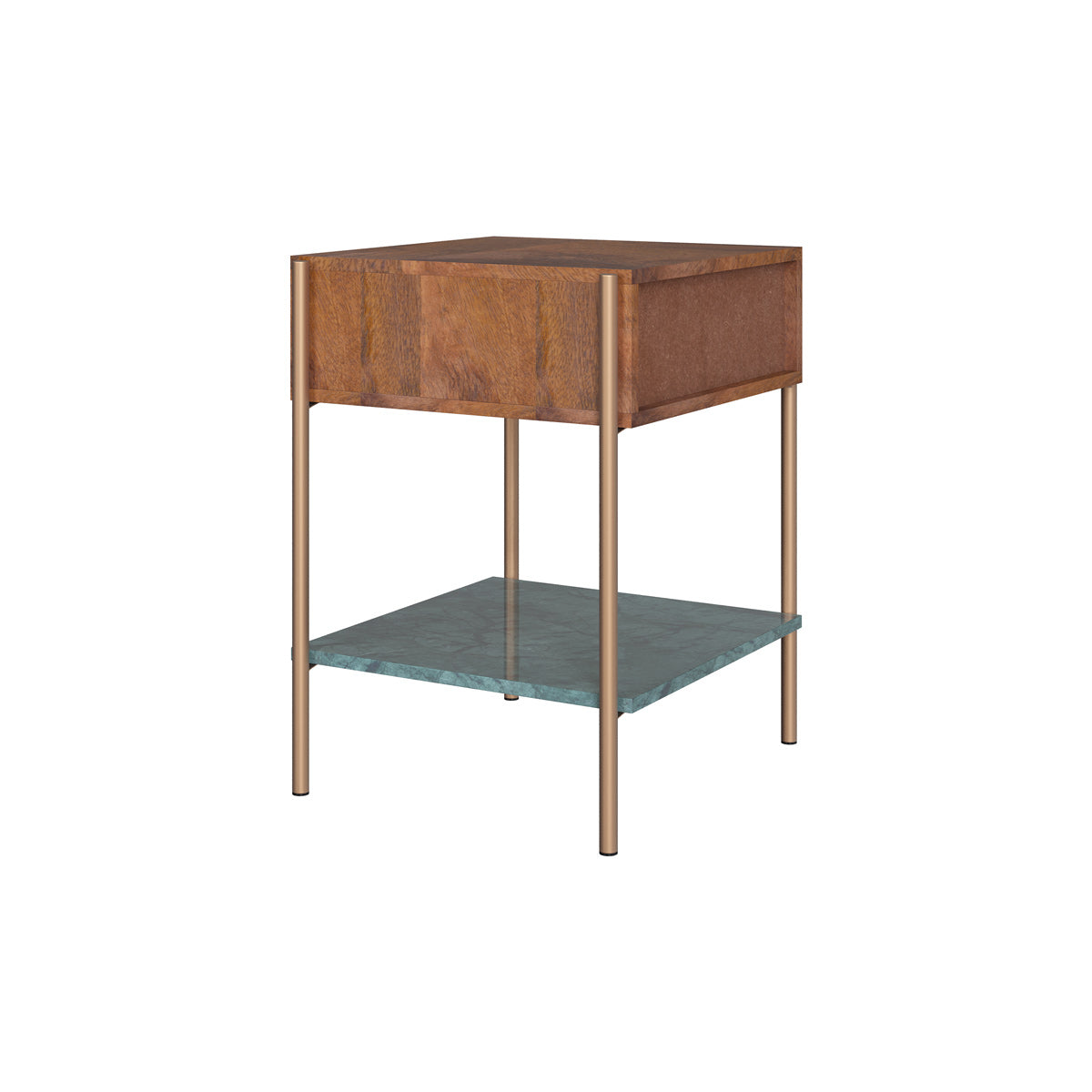 table de chevet doori en marbre vert 1 tiroir