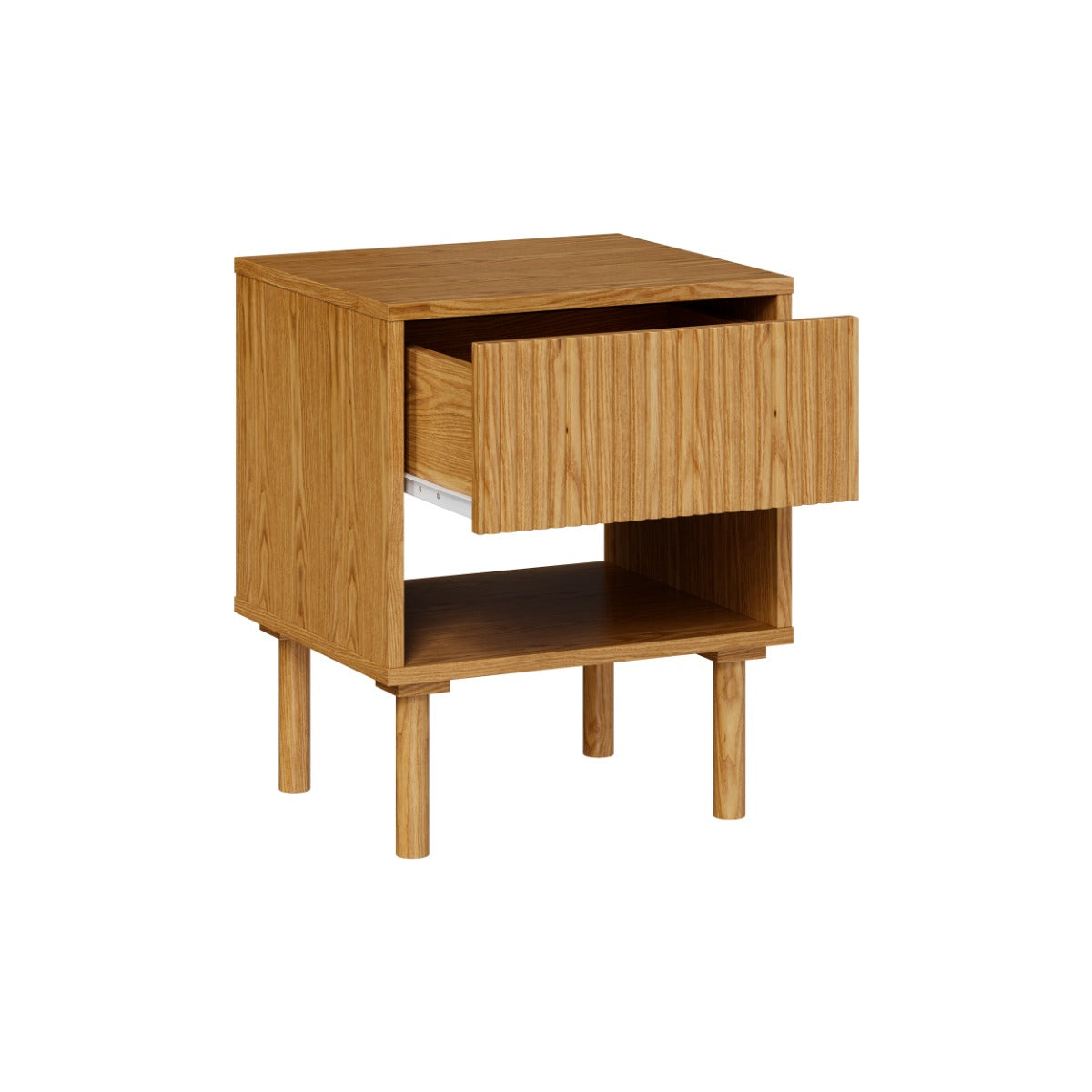 table de chevet ines en bois d hevea 1 tiroir