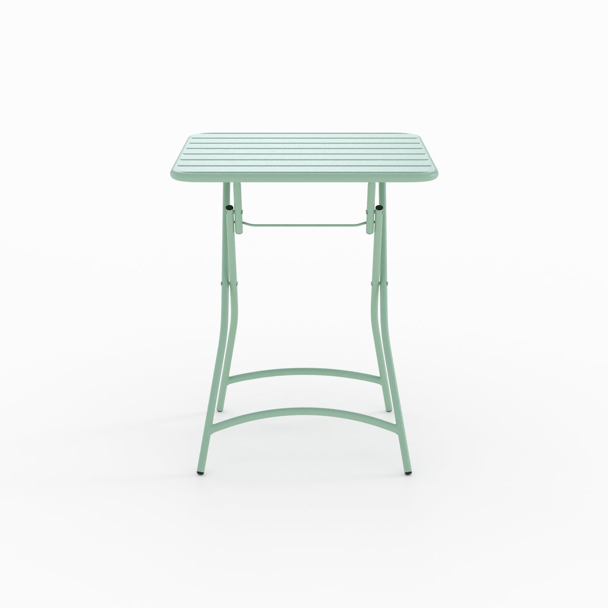 table de jardin en metal vert 2 personnes yumi