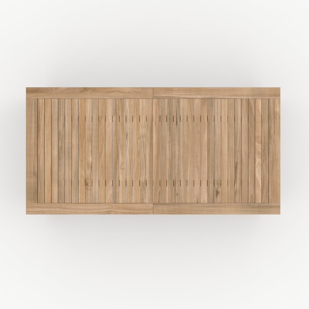 table de jardin extensible 180 240 cm nido en teck fond beige