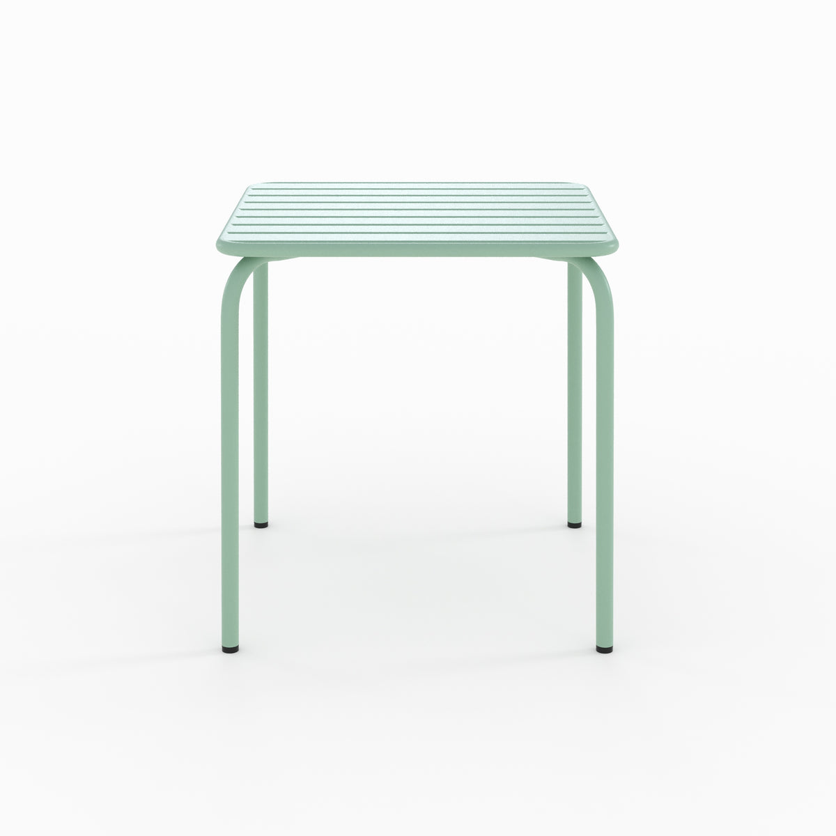 table de jardin yumi en metal vert carree_1