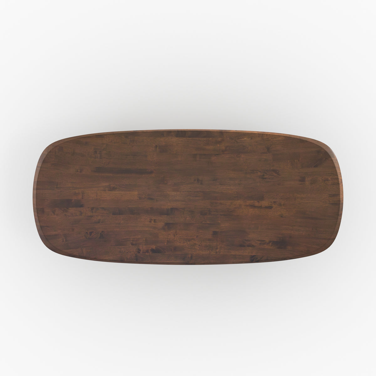 table en bois d hevea massif fonce 8 places aladin