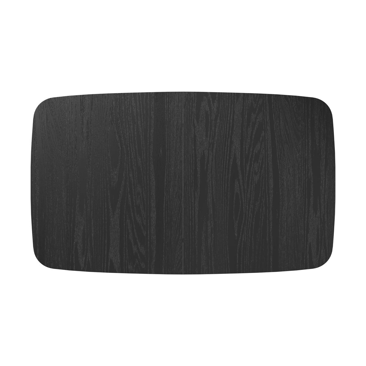 table en bois noir extensible noire