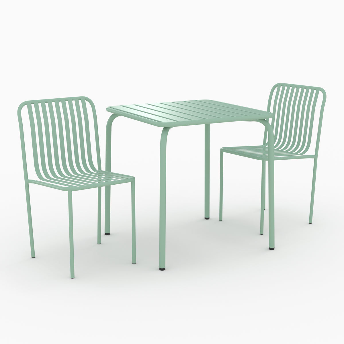 table et chaises de jardin metal vert yumi 2 personnes indus_1