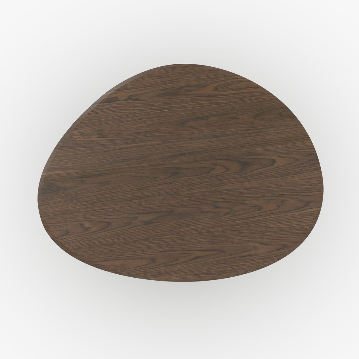 Table organique Aya en placage noyer, 6 personnes
