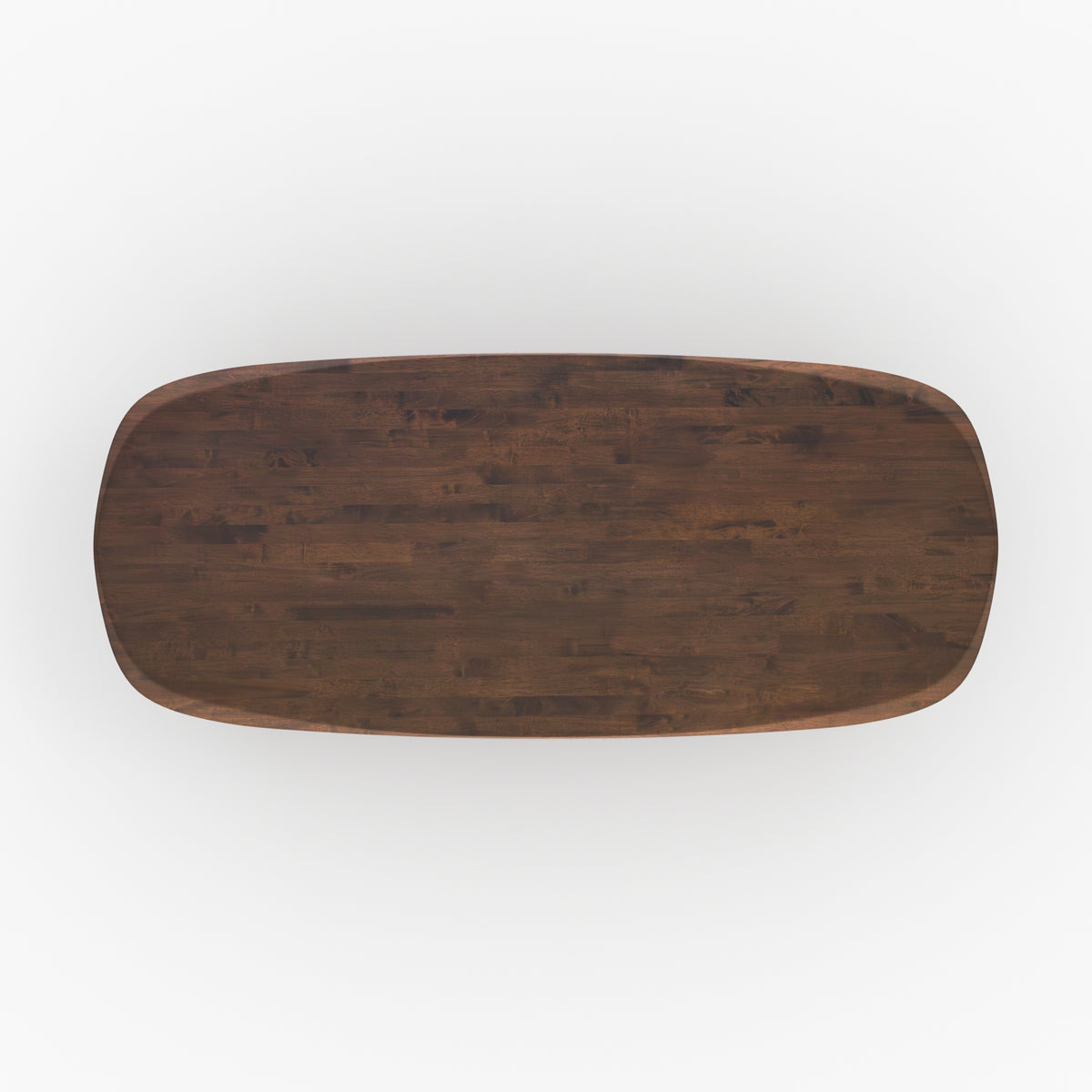 table rectangulaire en bois d hevea massif fonce 8 personnes merlin