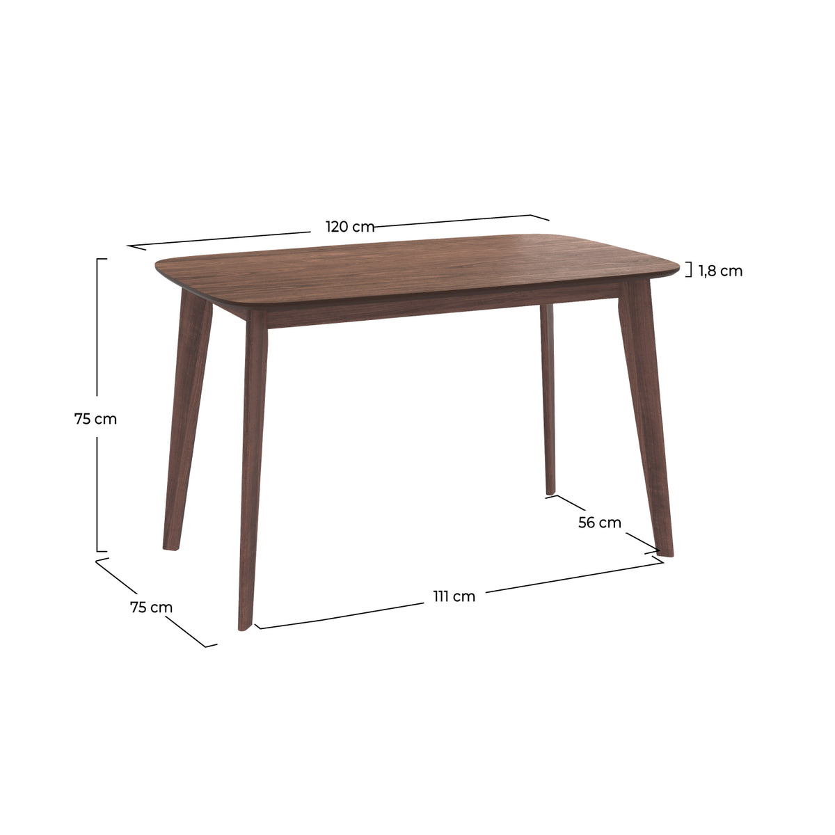 table vintage bois fonce oman