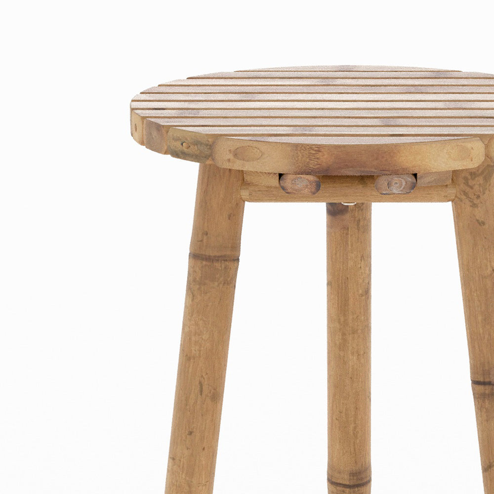 tabouret bar exterieur eli en bambou 74 cm