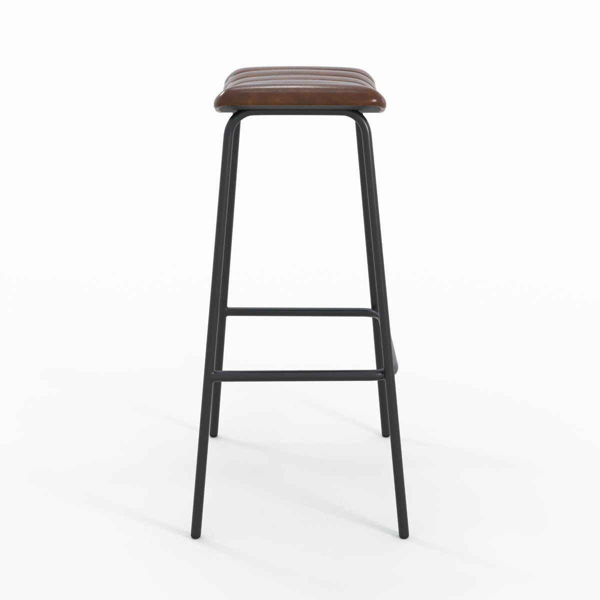 sgabello da bar arsene in pelle marrone 77 cm set di 2