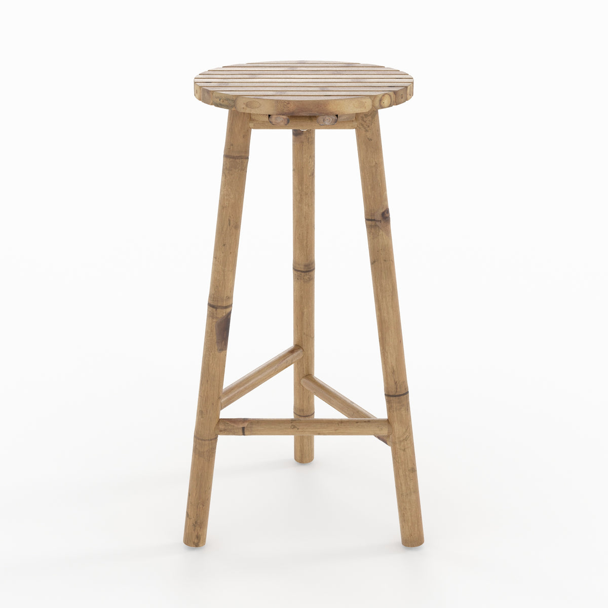 tabouret de bar exterieur eli en bambou 74 cm jardin
