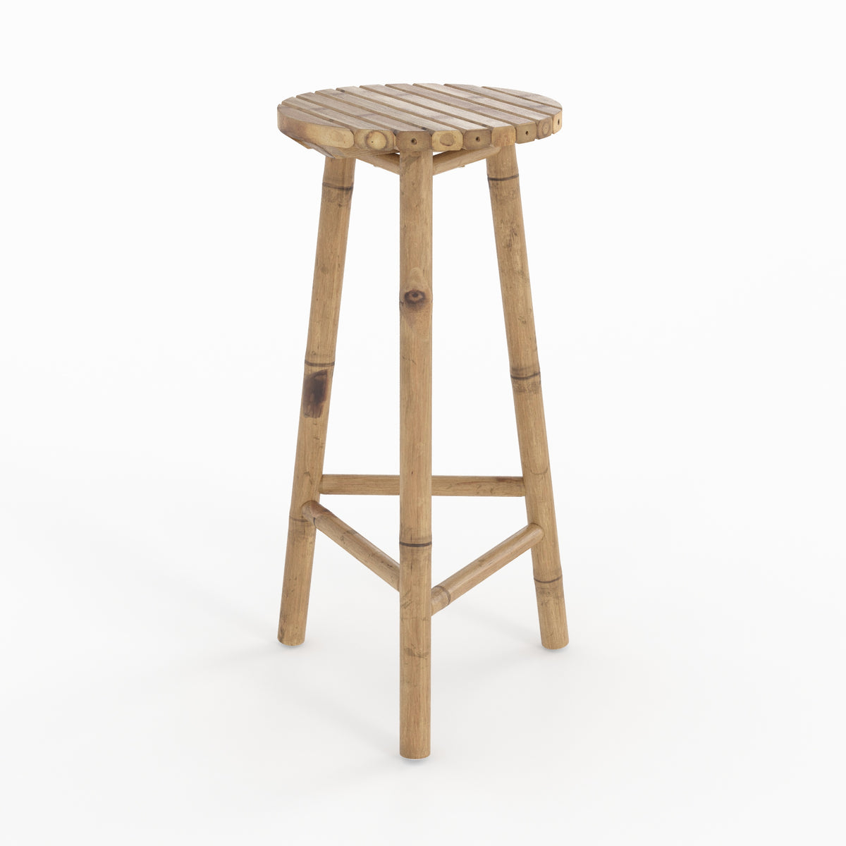 tabouret de bar exterieur eli en bambou 74 cm