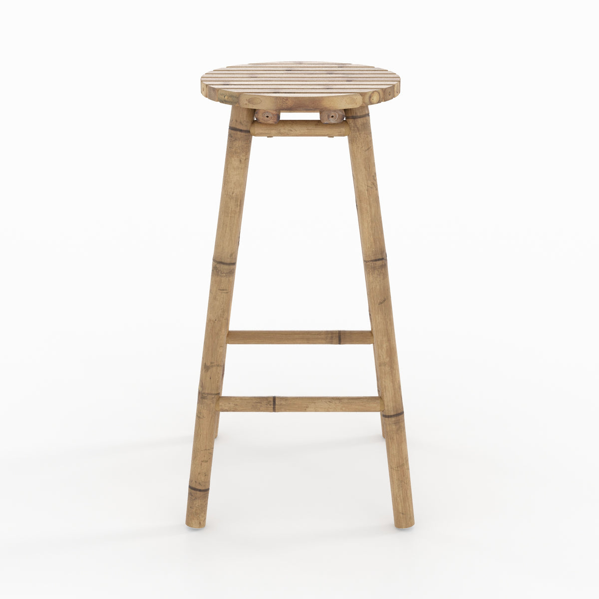 tabouret de bar exterieur polly en bambou 74 cm jardin