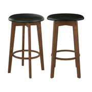 tabouret de bar noir et bois clair vahina