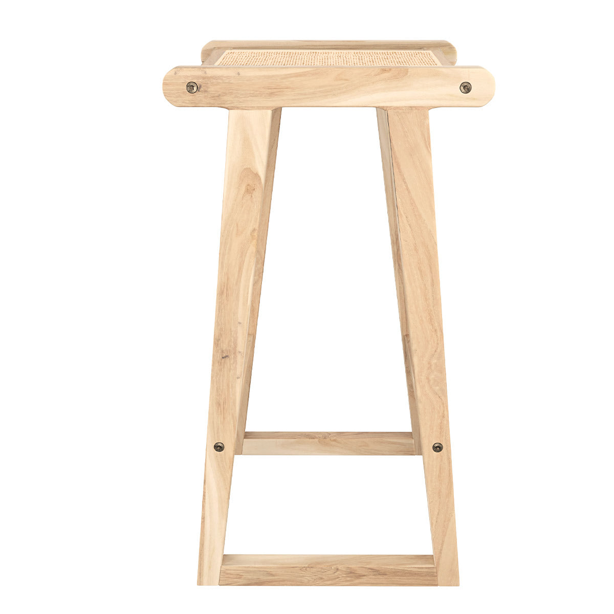 tabouret de bar teck 66 cm haida