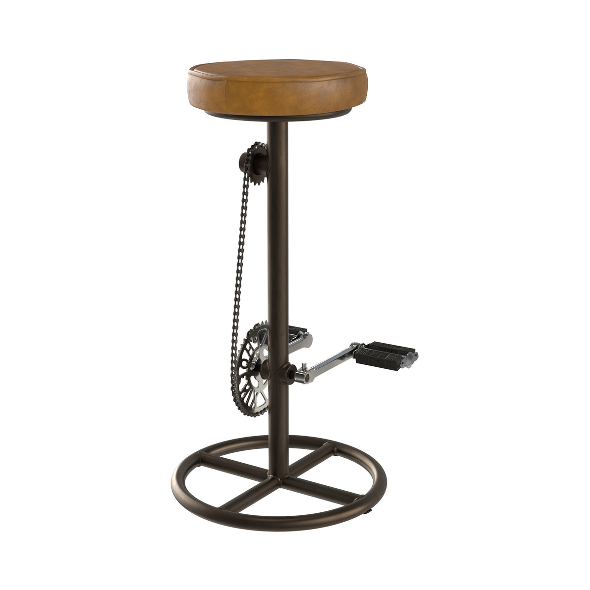 tabouret gaya de bar industriel cuir