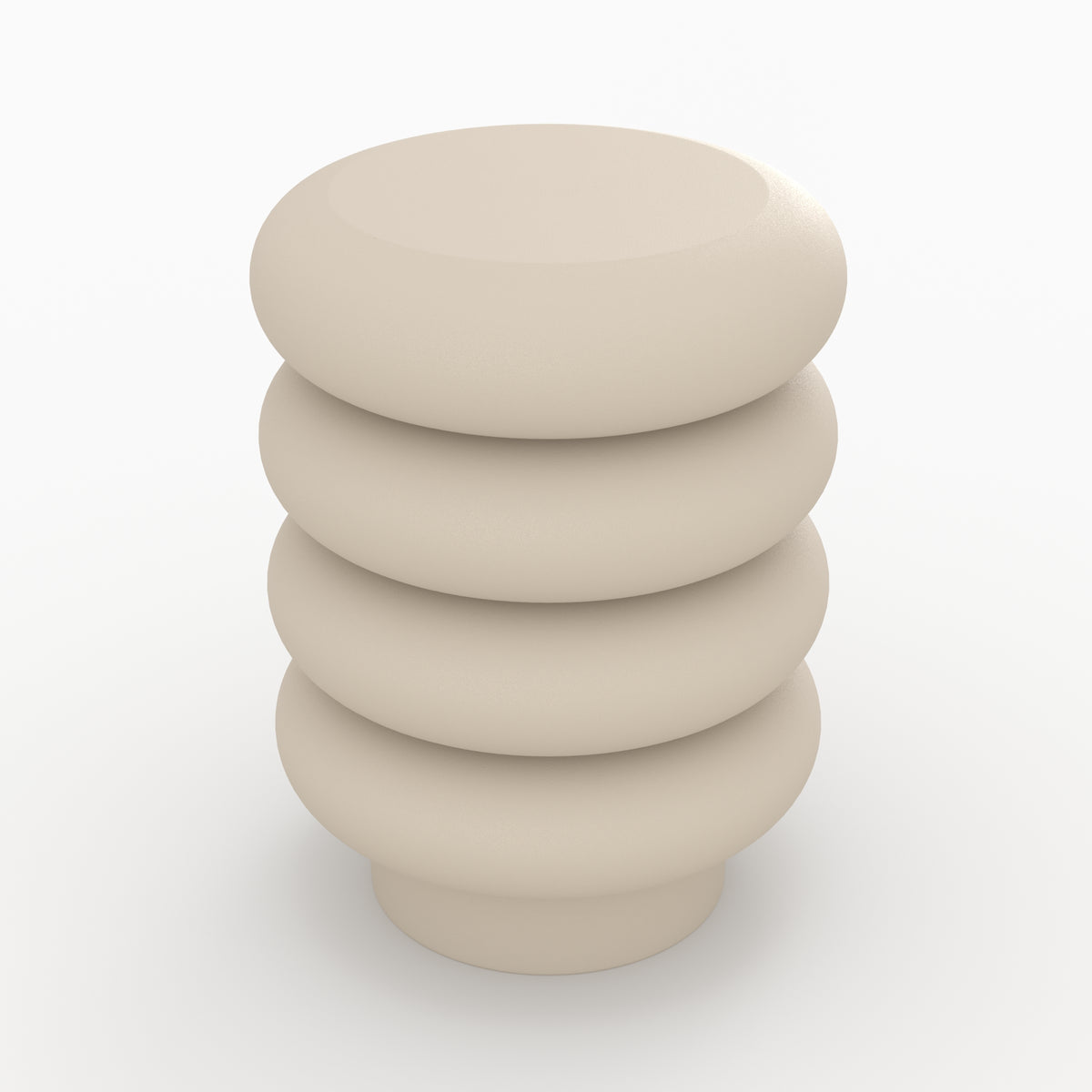 tabouret rond en metal gris felicie superposition