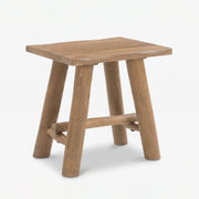 Tabouret Toxis en bois de manguier marron 46 cm - Maison Pavane