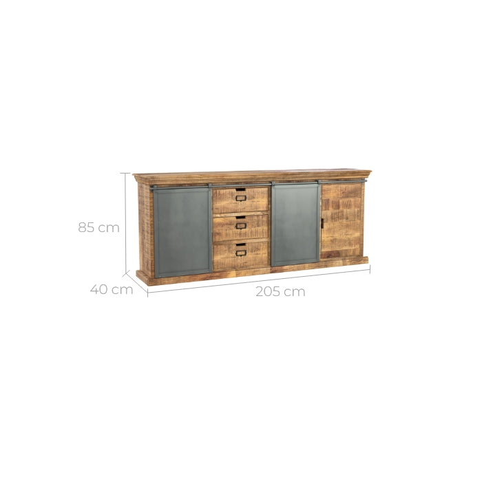 tabuk grand buffet en bois de manguier