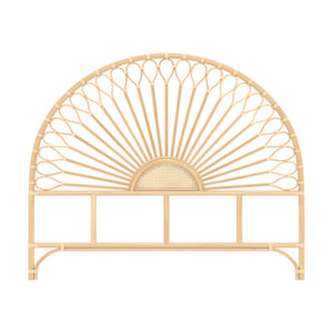 tete de lit 160 cm en rotin naturel alan