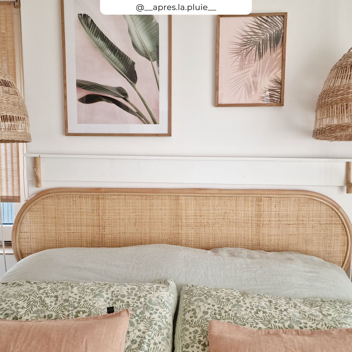 tete de lit en rotin naturel 170 cm navahino ugc