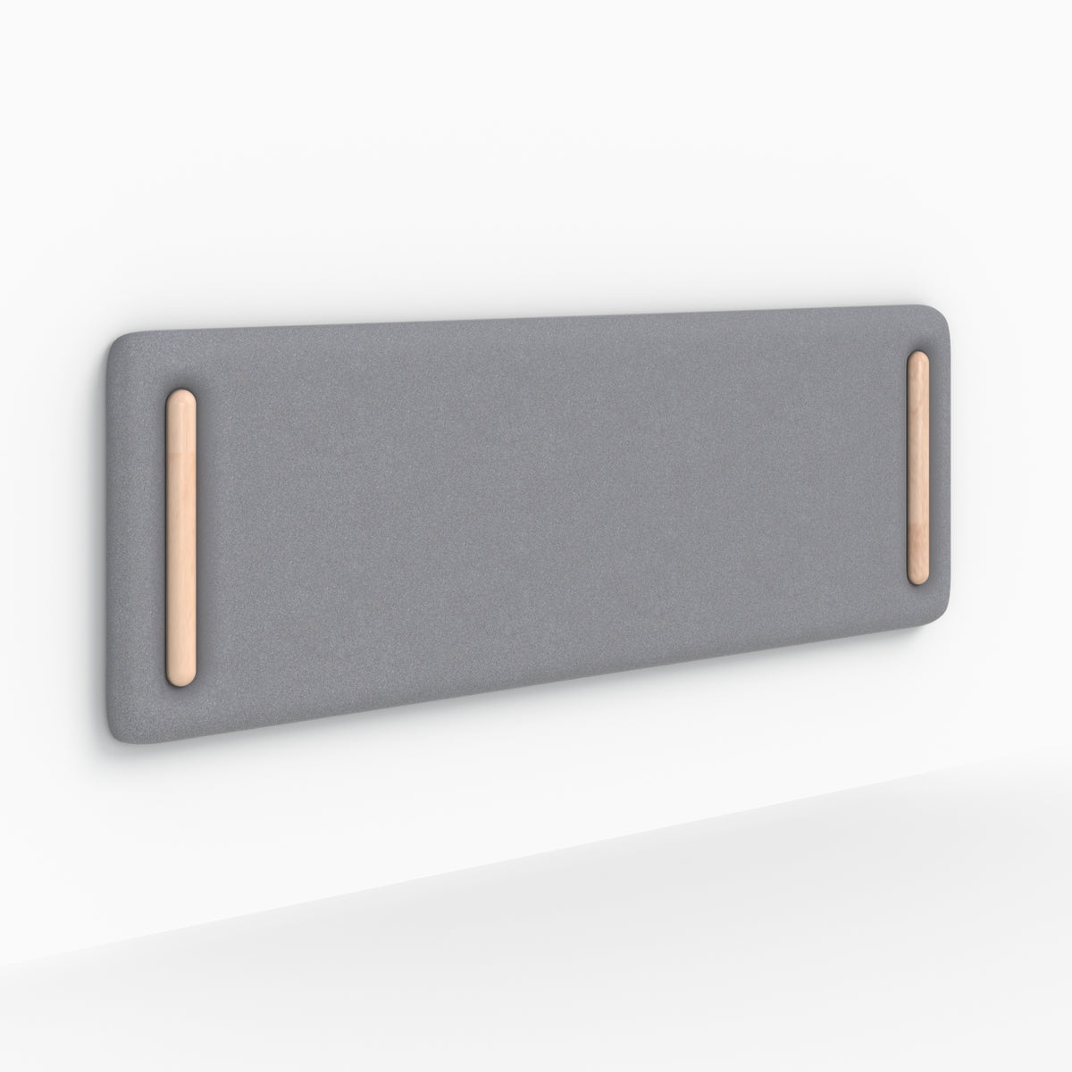 tete de lit grise rectangulaire 160 cm tissu katia