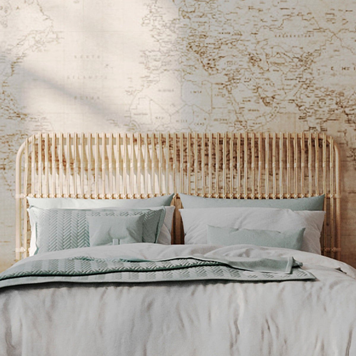tete de lit rdv deco rotin rectangle