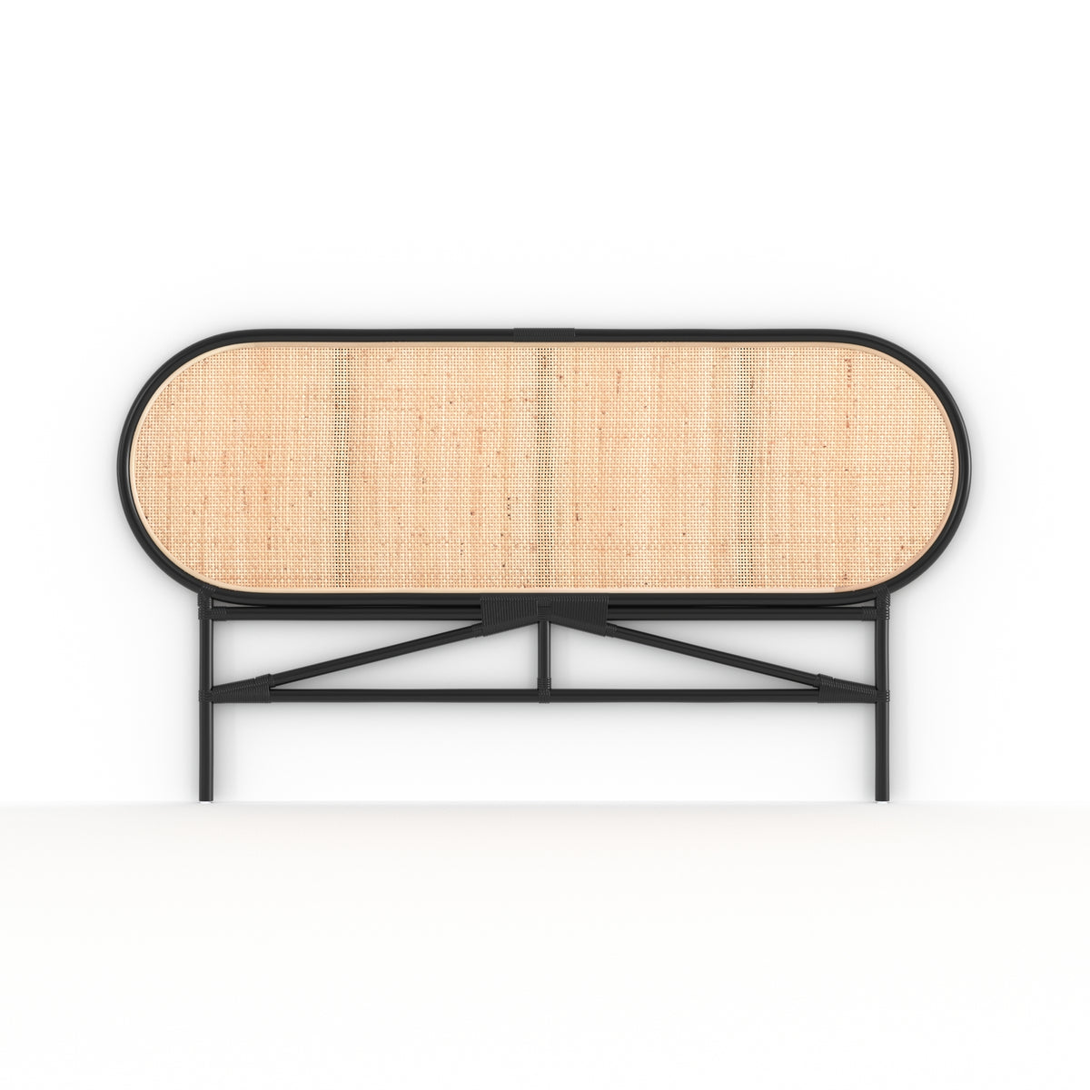 Tête de lit rotin noir Navahino 140cm