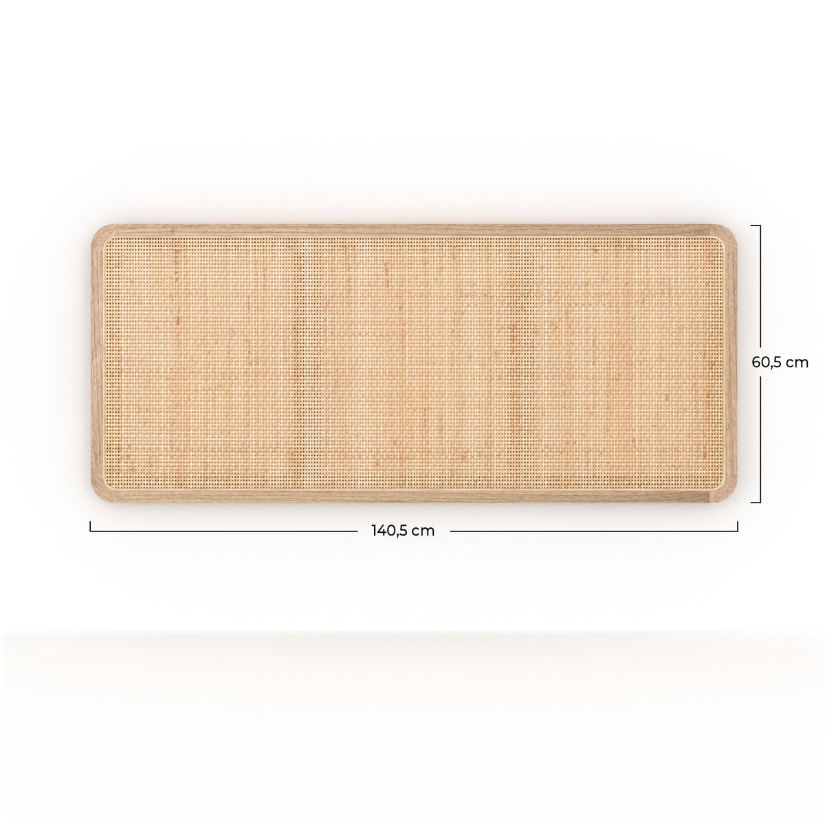 Tête khao lit 140cm naturel rotin style bohème