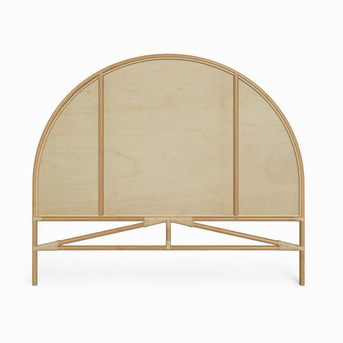 testiera letto beige in rattan 160 cm