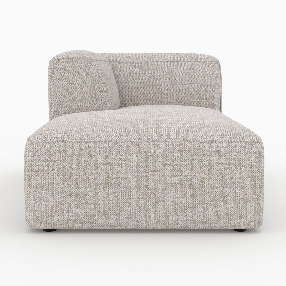 Tissu beige méridienne Hestia canapé angle gauche
