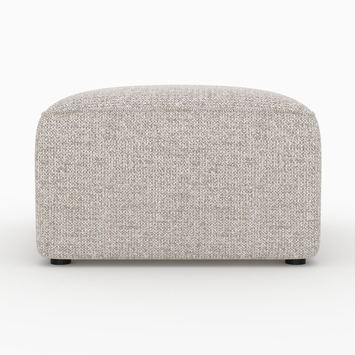 Tissu beige pouf rectangulaire Hestia canapé modulable