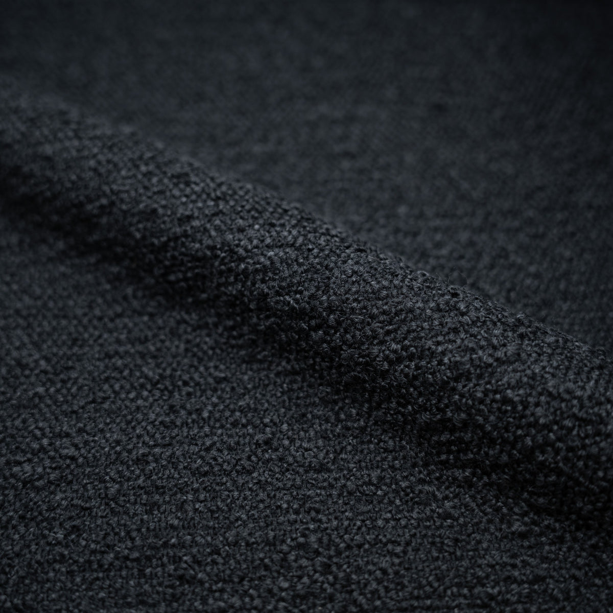 tissu boucle noir 2 chaises rdv deco
