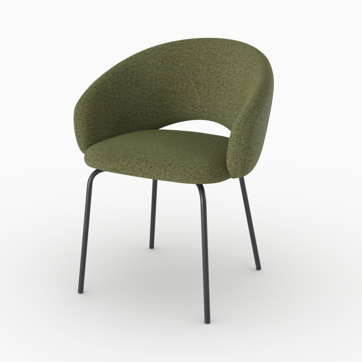 Tissu vert foncé 2 chaises