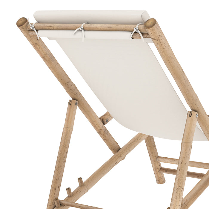 transat de jardin vadella avec toile blanche