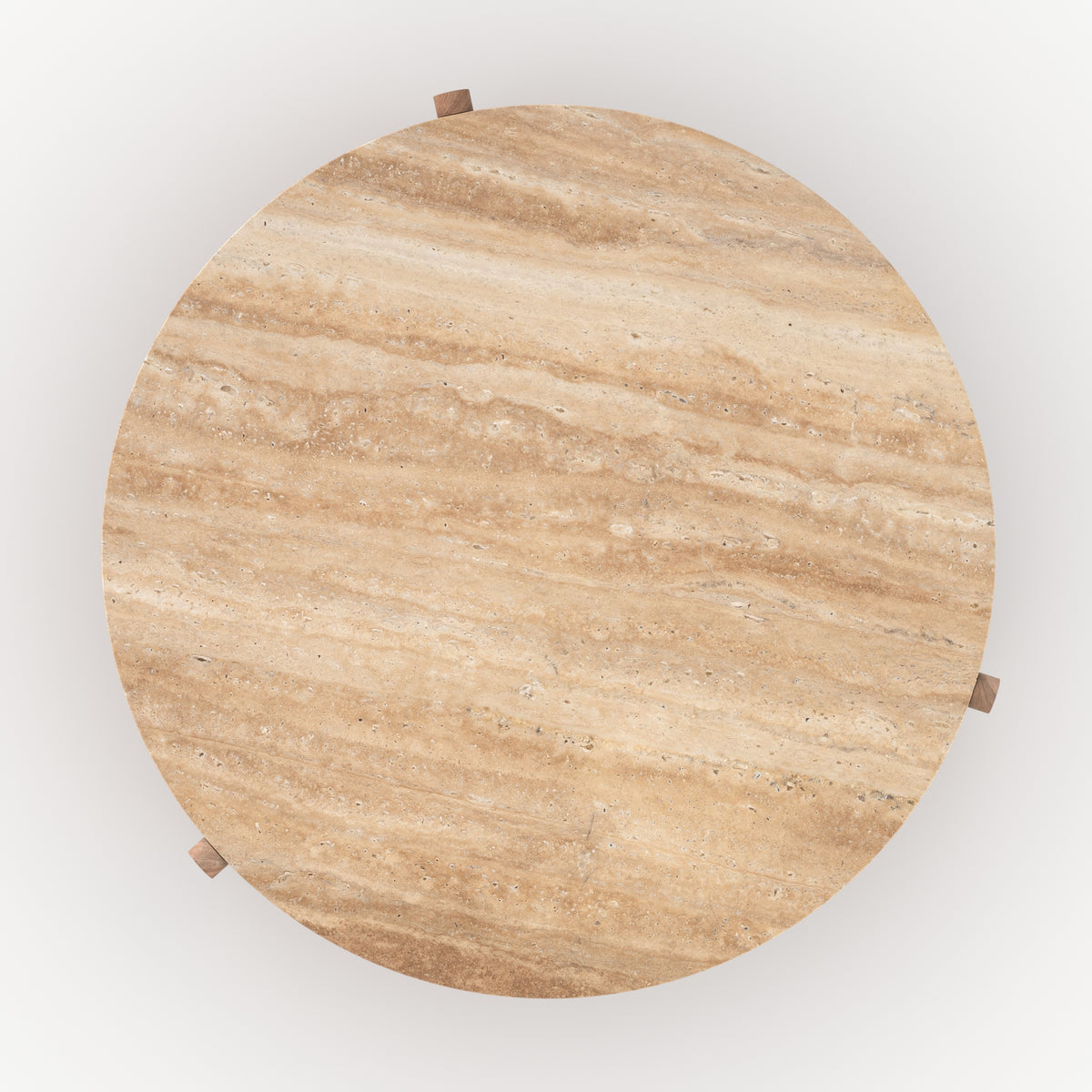 Travertin bois table basse sierra d85cm