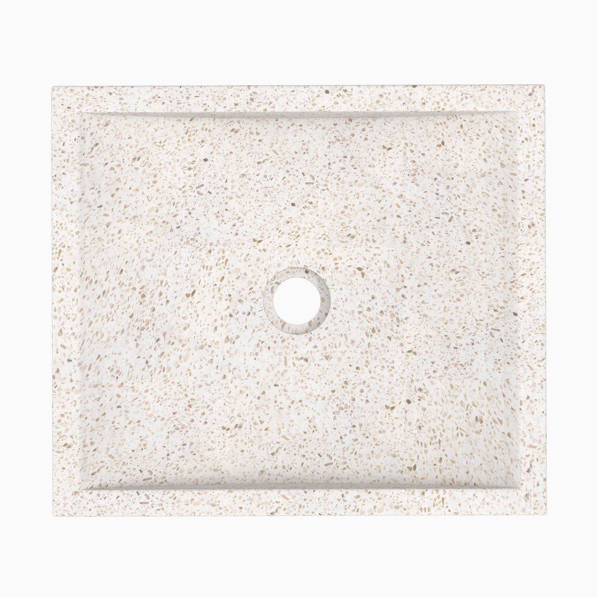 vasque terrazzo blanc lysea style minimaliste