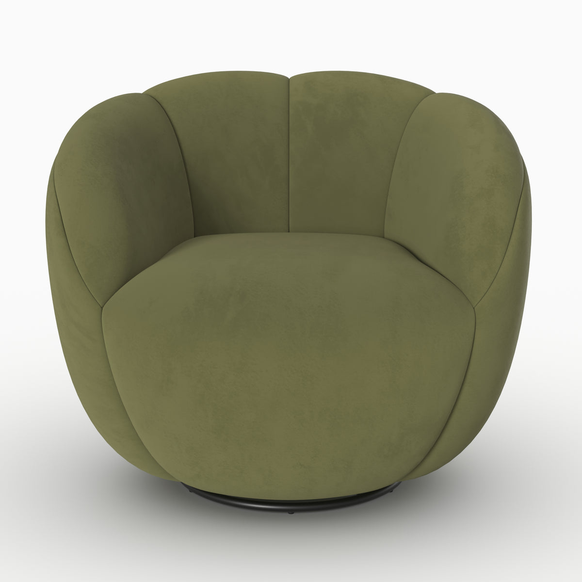 velours vert fauteuil pivotant yse rendez vous deco