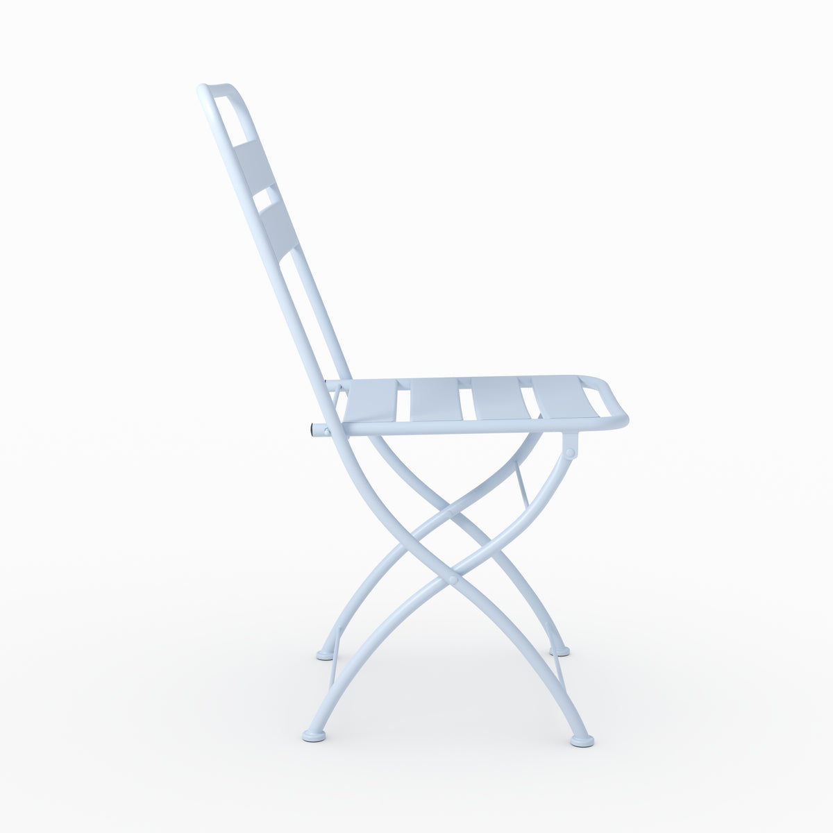 Yumi salon extérieur 2 personnes métal bleu pliant