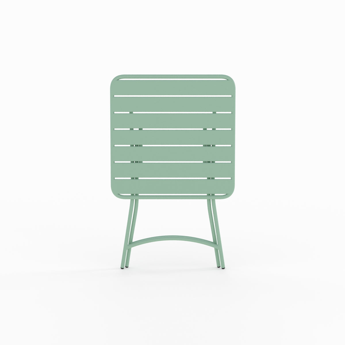 yumi table de jardin en metal vert 2 personnes
