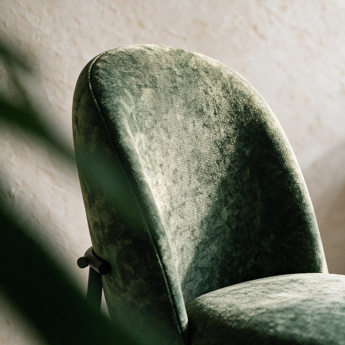 Zoom dossier vert sapin tissu – Maison Pavane