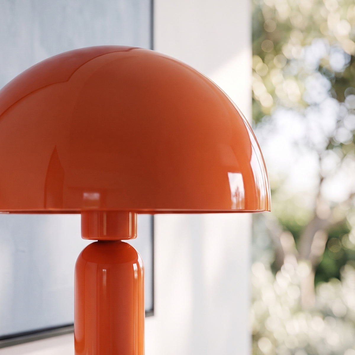 Zoom métal orange glossy Romy – Maison Pavane